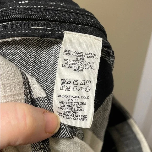 Free People | Clear Skies | Black &
White | Checkered | Cropped Pants | Size M - Picture 11 of 15